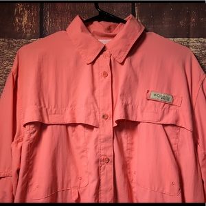 Columbia Womans Size XL Fishing Shirt Vented A10